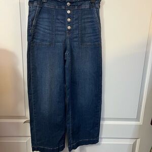 Chico's Indigo Wide-Leg Jeans. Like new! Chico’s size 1 (8)